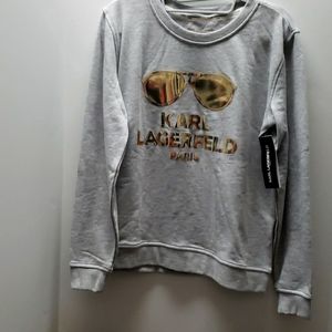 NWT Karl Lagerfeld Sweat Top SZ S